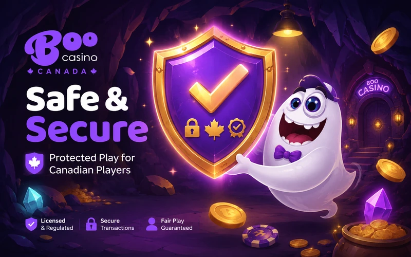MGA licence shield representing player protection at Boo Casino Canada